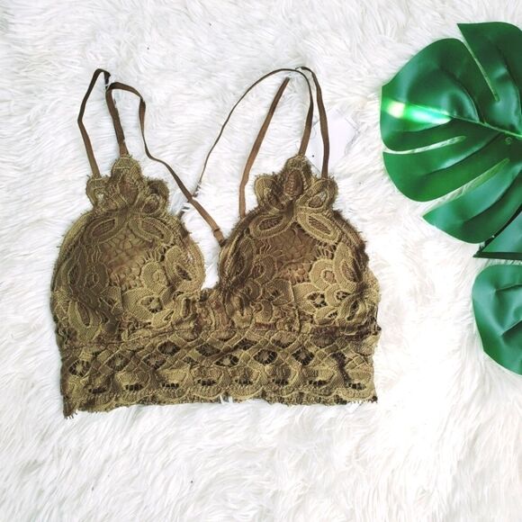 OLIVE CROCHET BRALETTE - Picture 7 of 9